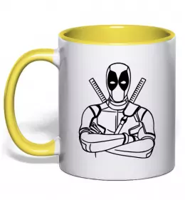 Чашка с цветной ручкой