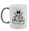 Чашка с цветной ручкой Deadpool Серебро фото