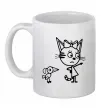 Чашка керамічна Три кота Білий Чашка керамічна Три кота Білий фото