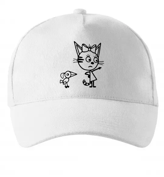 Кепка Три кота Білий фото