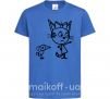 Детская футболка Три кота Ярко-синий фото