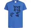 Дитяча футболка Три кота Яскраво-синій Дитяча футболка Три кота Яскраво-синій фото