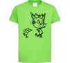 Дитяча футболка Три кота Лаймовий Дитяча футболка Три кота Лаймовий фото