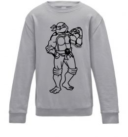 Детский Свитшот Мікеланджело з піццою