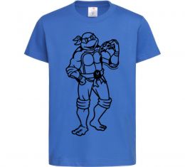 Детская футболка Мікеланджело з піццою Детская футболка Мікеланджело з піццою