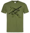 Мужская футболка Донателло черепашка Оливковый фото