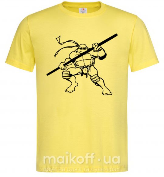 Мужская футболка Донателло черепашка Лимонный фото