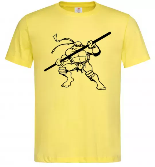 Мужская футболка Донателло черепашка Лимонный фото