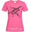 Женская футболка Донателло черепашка Ярко-розовый фото