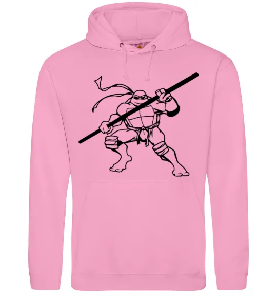 Мужская толстовка (худи) Донателло черепашка Розовый фото