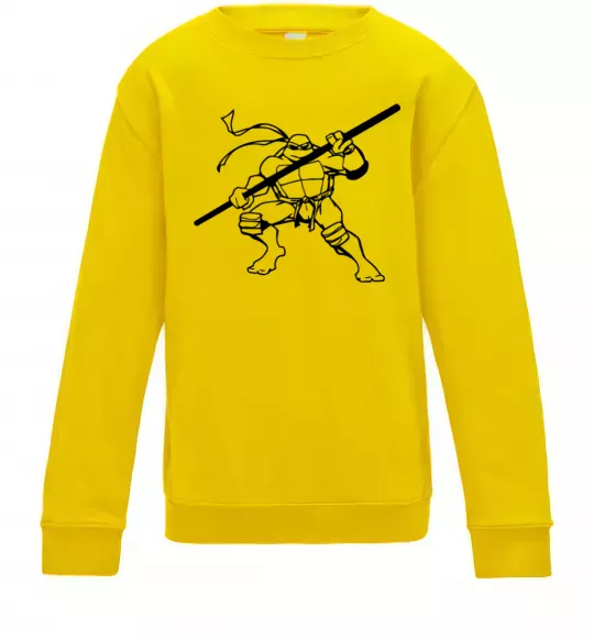 Дитячий світшот Донателло черепашка Сонячно жовтий фото