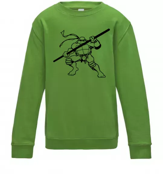 Дитячий світшот Донателло черепашка Лаймовий фото