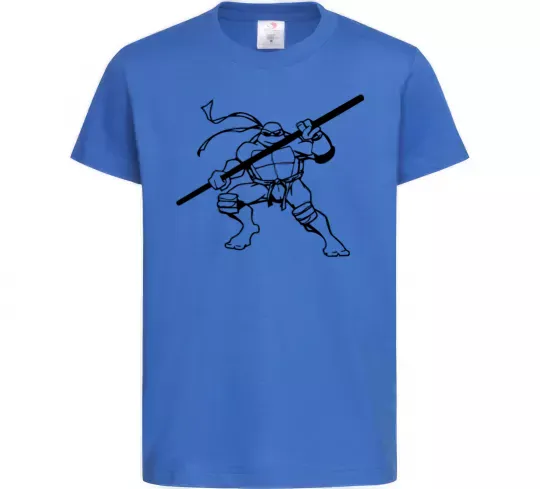 Дитяча футболка Донателло черепашка Яскраво-синій фото