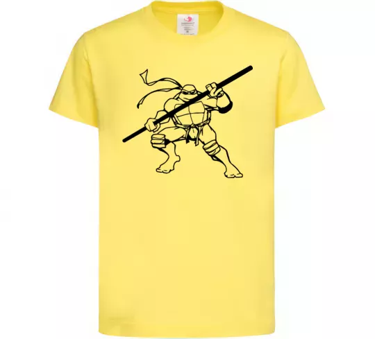 Дитяча футболка Донателло черепашка Лимонний фото