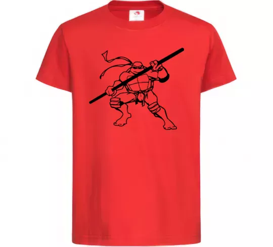 Дитяча футболка Донателло черепашка Червоний фото