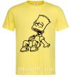 Чоловіча футболка Барт смеется Лимонний фото