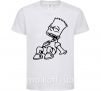 Детская футболка Барт смеется Белый фото