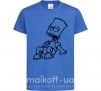 Детская футболка Барт смеется Ярко-синий фото