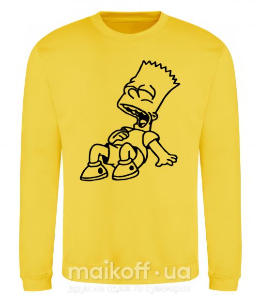 Світшот Барт смеется Сонячно жовтий фото