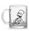 Чашка стеклянная Барт смеется Прозрачный фото