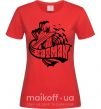 Женская футболка Бетмен и мыши Красный фото