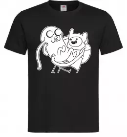 Чоловіча футболка Пригоди Чорний фото