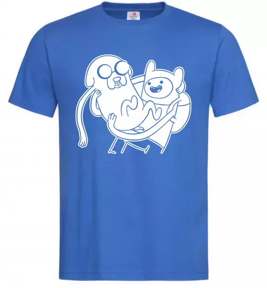 Чоловіча футболка Пригоди Яскраво-синій фото