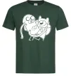 Чоловіча футболка Пригоди Темно-зелений фото