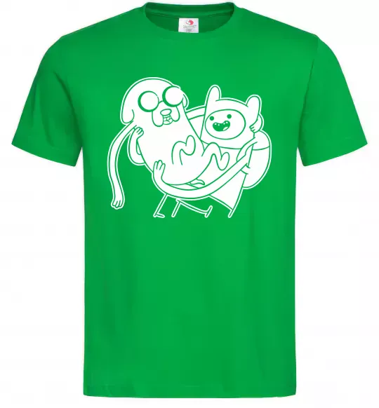 Чоловіча футболка Пригоди Зелений фото