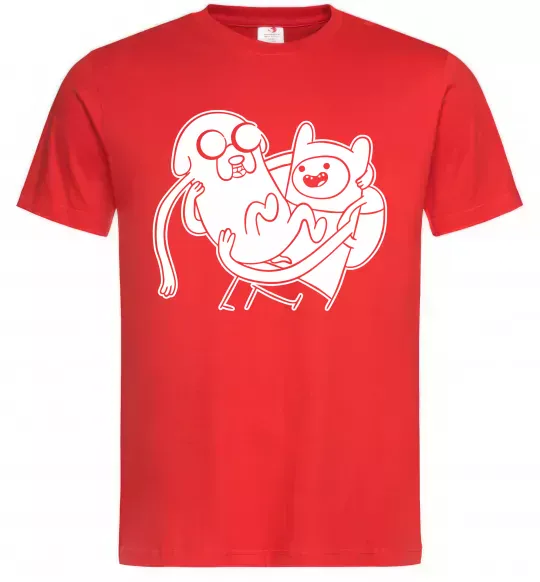 Чоловіча футболка Пригоди Червоний фото