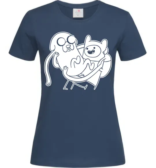 Женская футболка Пригоди Темно-синий фото