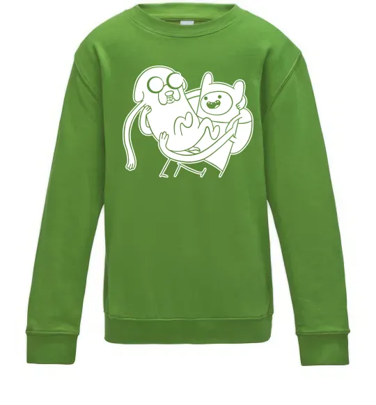 Дитячий світшот Пригоди Лаймовий фото