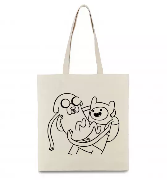 Эко-сумка Пригоди Бежевый фото