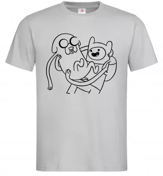 Чоловіча футболка Пригоди Сірий фото