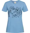 Женская футболка Пригоди Голубой Женская футболка Пригоди Голубой фото