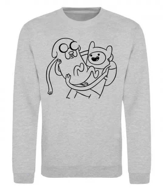 Світшот Пригоди Сірий меланж фото