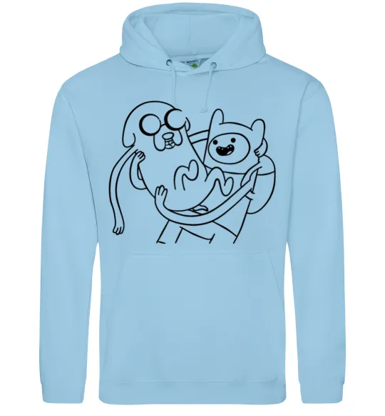 Жіноча толстовка (худі) Пригоди Блакитний фото