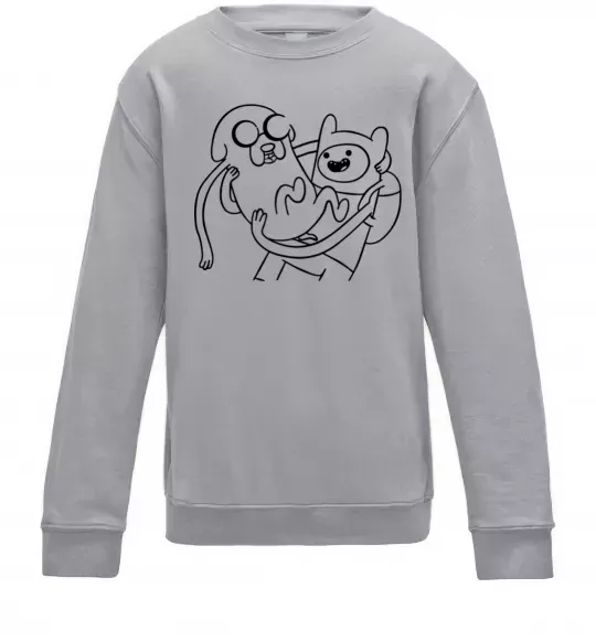 Дитячий світшот Пригоди Сірий меланж фото