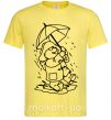 Чоловіча футболка Паддингтон с зонтом Лимонний фото