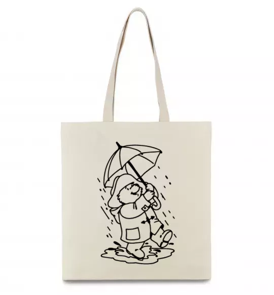 Эко-сумка Падінгтон з парасолею Бежевый фото