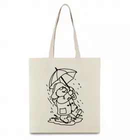 Эко-сумка Ведмедик Паддінгтон Бежевый фото