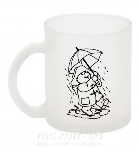 Чашка скляна Паддингтон с зонтом Фроузен фото
