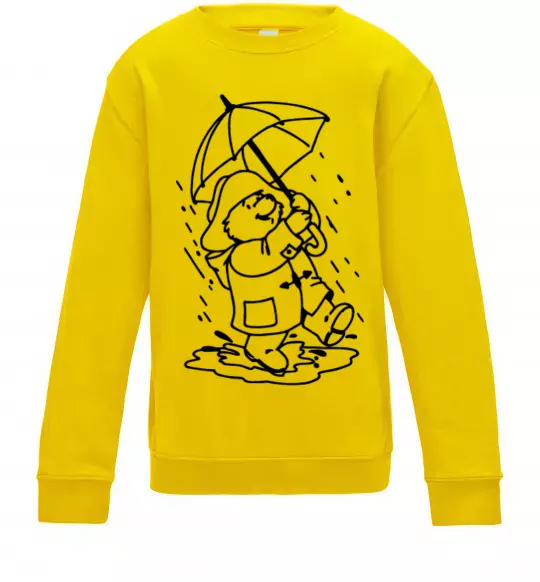 Дитячий світшот Падінгтон з парасолею Сонячно жовтий фото