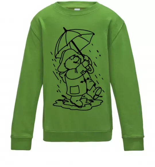 Дитячий світшот Падінгтон з парасолею Лаймовий фото