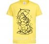 Детская футболка Паддингтон с зонтом Лимонный фото