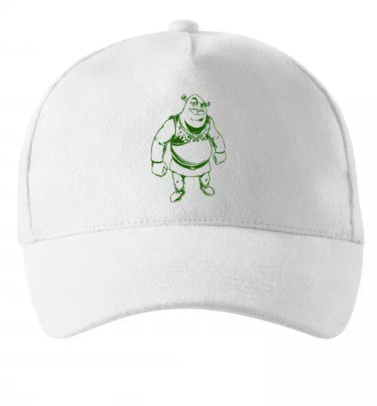 Кепка Зелений Шрек Білий фото