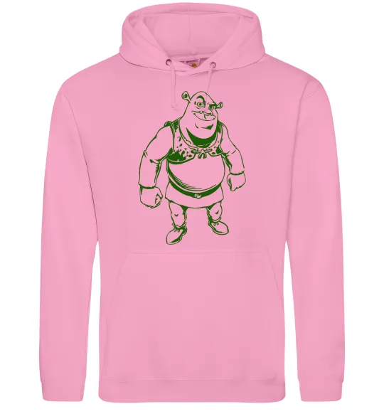 Чоловіча толстовка (худі) Зелений Шрек Рожевий фото