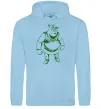 Чоловіча толстовка (худі) Зелений Шрек Блакитний фото