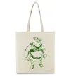 Эко-сумка Зелений Шрек Бежевый фото