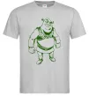Чоловіча футболка Зелений Шрек Сірий фото